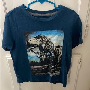 Blue Dinosaur Graphic T-Shirt